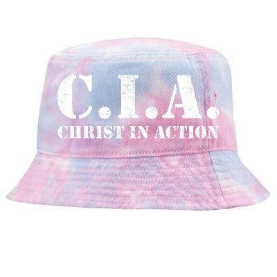 Christ In Action CIA Tie-Dyed Bucket Hat