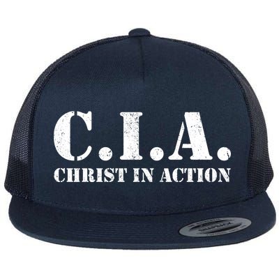 Christ In Action CIA Flat Bill Trucker Hat