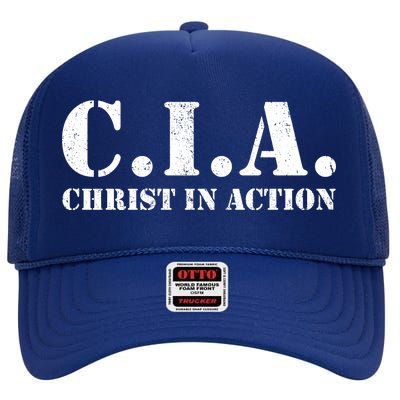 Christ In Action CIA High Crown Mesh Back Trucker Hat