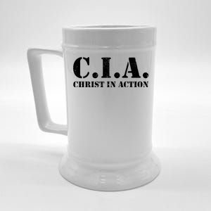 Christ In Action CIA Beer Stein