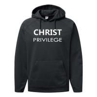 Christ Privilege Performance Fleece Hoodie