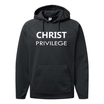 Christ Privilege Performance Fleece Hoodie