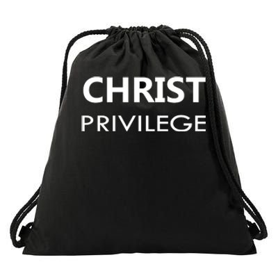 Christ Privilege Drawstring Bag