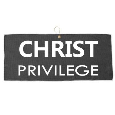 Christ Privilege Large Microfiber Waffle Golf Towel