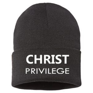 Christ Privilege Sustainable Knit Beanie