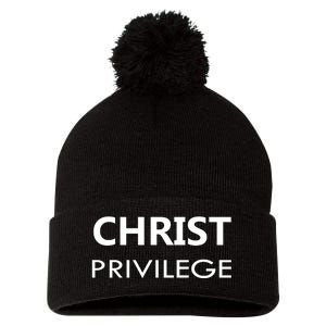 Christ Privilege Pom Pom 12in Knit Beanie