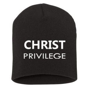 Christ Privilege Short Acrylic Beanie