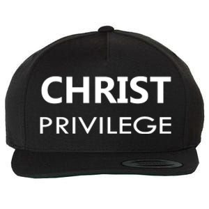 Christ Privilege Wool Snapback Cap