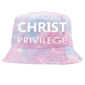 Christ Privilege Tie-Dyed Bucket Hat