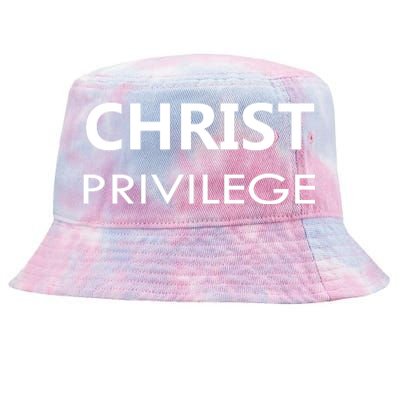 Christ Privilege Tie-Dyed Bucket Hat