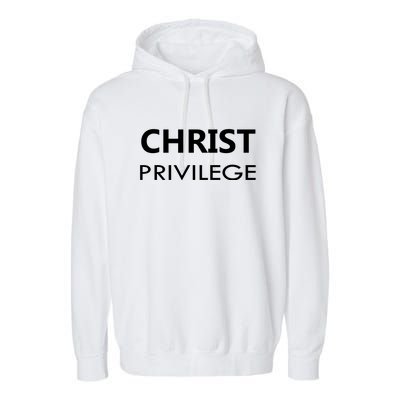 Christ Privilege Garment-Dyed Fleece Hoodie