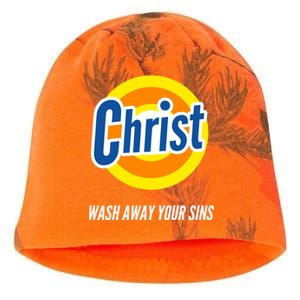 Christ Stain Remover Wash Away Your Sins Kati - Camo Knit Beanie