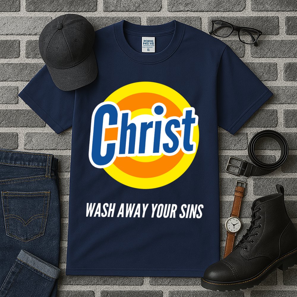 Christ Stain Remover Wash Away Your Sins Tall T-Shirt