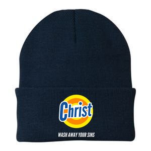 Christ Stain Remover Wash Away Your Sins Knit Cap Winter Beanie