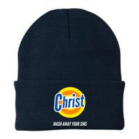 Christ Stain Remover Wash Away Your Sins Knit Cap Winter Beanie