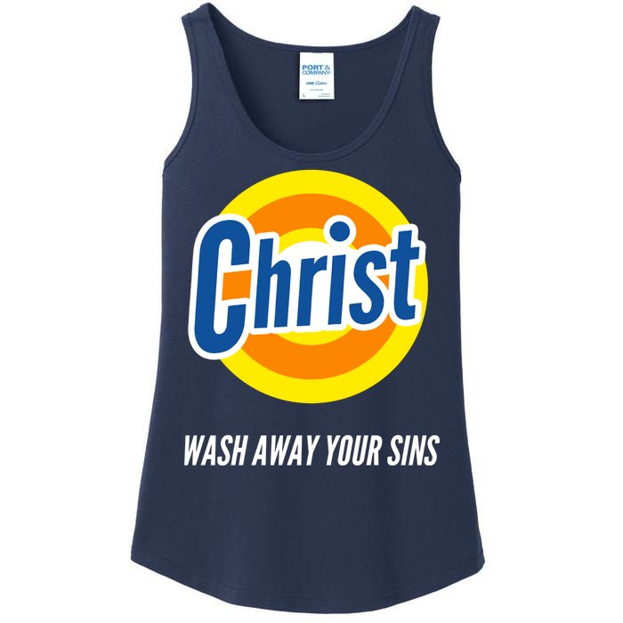 Christ Stain Remover Wash Away Your Sins Ladies Essential Tank