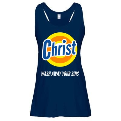 Christ Stain Remover Wash Away Your Sins Ladies Essential Flowy Tank