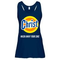 Christ Stain Remover Wash Away Your Sins Ladies Essential Flowy Tank