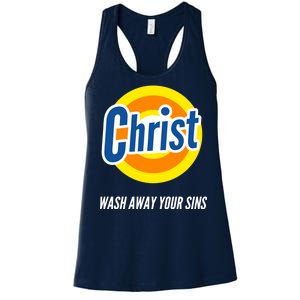 Christ Stain Remover Wash Away Your Sins Women's Racerback Tank