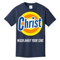 Christ Stain Remover Wash Away Your Sins Kids T-Shirt