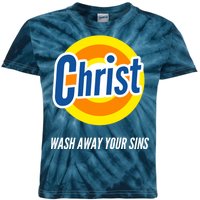 Christ Stain Remover Wash Away Your Sins Kids Tie-Dye T-Shirt