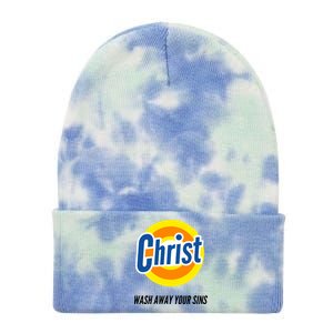 Christ Stain Remover Wash Away Your Sins Tie Dye 12in Knit Beanie