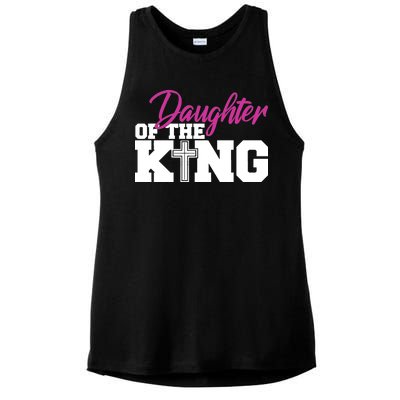 Christian Faith - Daughter Of The King Ladies PosiCharge Tri-Blend Wicking Tank