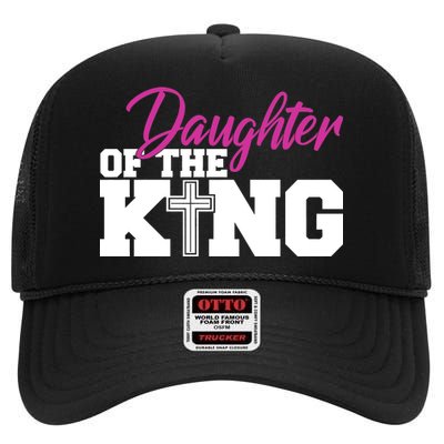 Christian Faith - Daughter Of The King High Crown Mesh Back Trucker Hat