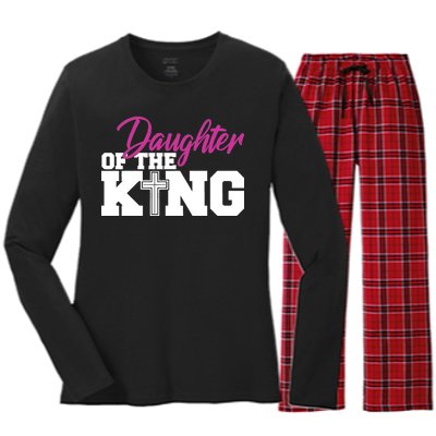 Christian Faith - Daughter Of The King Women's Long Sleeve Flannel Pajama Set 