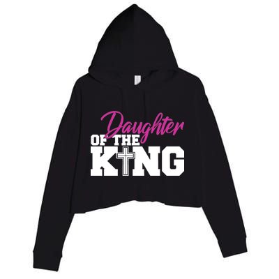 Christian Faith - Daughter Of The King Crop Fleece Hoodie