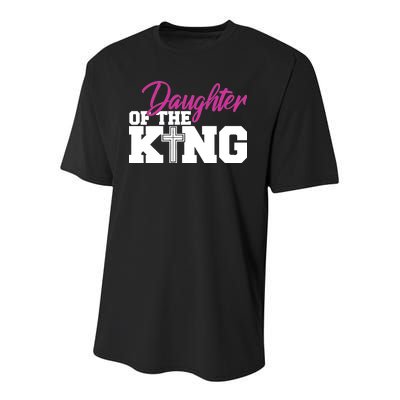 Christian Faith - Daughter Of The King Youth Performance Sprint T-Shirt