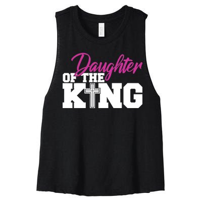 Christian Faith - Daughter Of The King Women's Racerback Cropped Tank