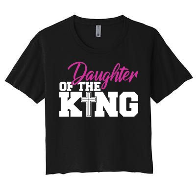 Christian Faith - Daughter Of The King Women's Crop Top Tee