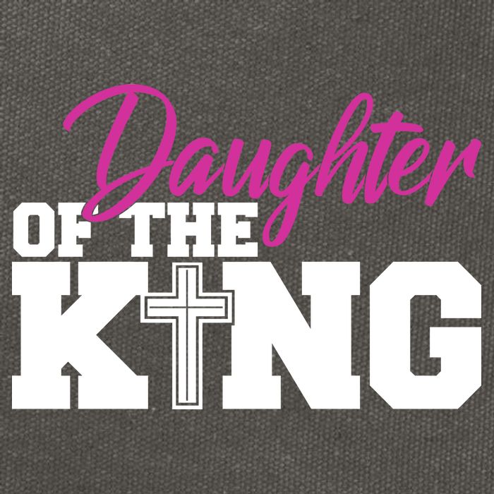 Christian Faith - Daughter Of The King Cotton Canvas Backpack