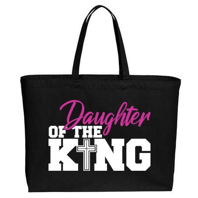 Christian Faith - Daughter Of The King Cotton Canvas Jumbo Tote