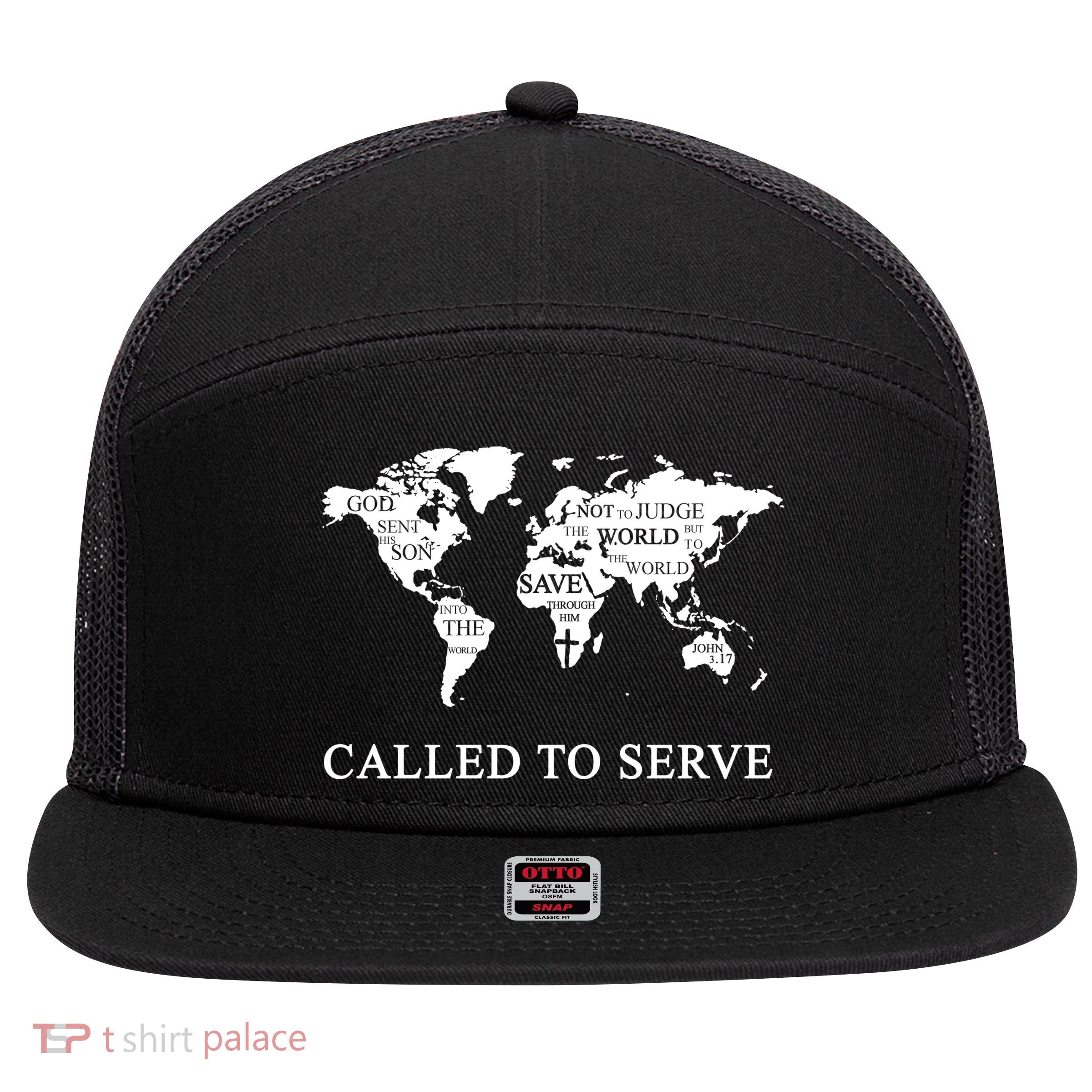 Christian Missionary Called To Serve 7 Panel Mesh Trucker Snapback Hat