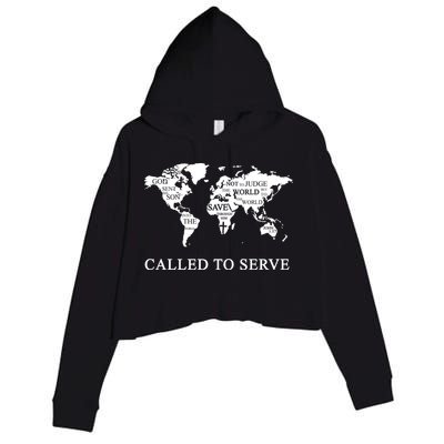 Christian Missionary Called To Serve Crop Fleece Hoodie