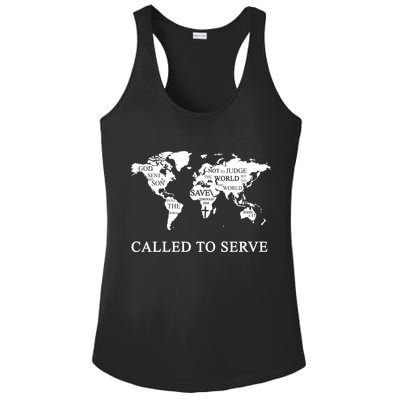 Christian Missionary Called To Serve Ladies PosiCharge Competitor Racerback Tank