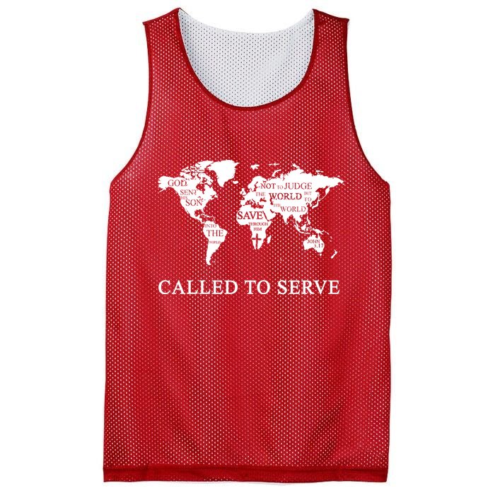Christian Missionary Called To Serve Mesh Reversible Basketball Jersey Tank