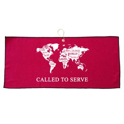 Christian Missionary Called To Serve Large Microfiber Waffle Golf Towel