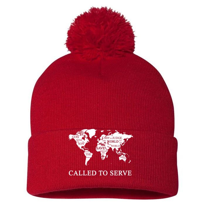 Christian Missionary Called To Serve Pom Pom 12in Knit Beanie