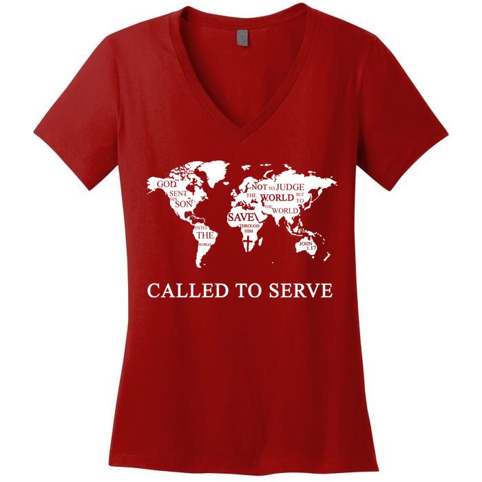 Christian Missionary Called To Serve Women's V-Neck T-Shirt