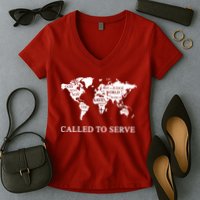 Christian Missionary Called To Serve Women's V-Neck T-Shirt