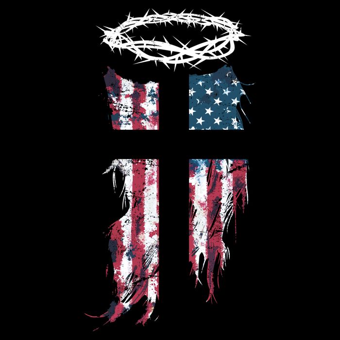 Christian Patriotic USA Flag Backpack