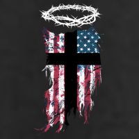 Christian Patriotic USA Flag Adult Drive Performance Visor