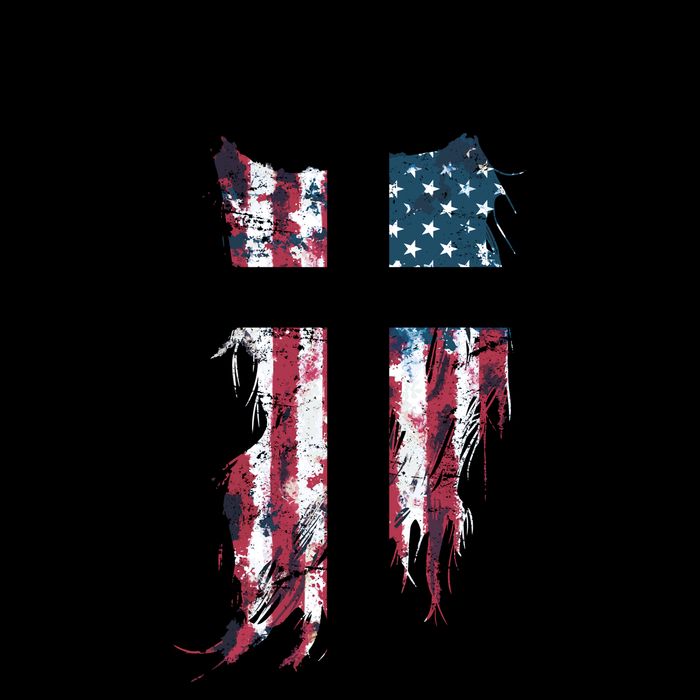 Christian Patriotic USA Flag Mug
