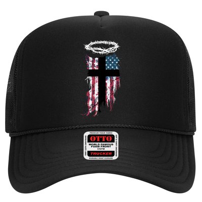 Christian Patriotic USA Flag Trucker Hat