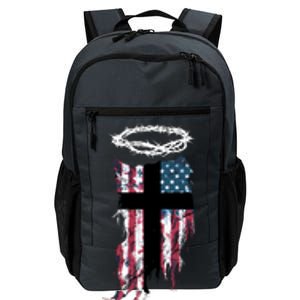 Christian Patriotic USA Flag Daily Commute Backpack