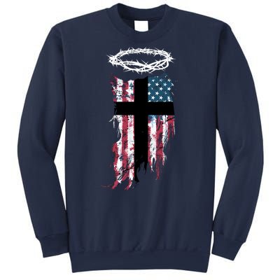 Christian Patriotic USA Flag Sweatshirt