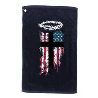 Christian Patriotic USA Flag Golf Towel